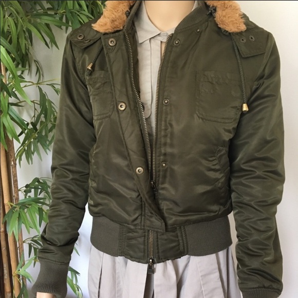 Anthropologie Jackets & Blazers - Anthropologie Nori Olive Bomber Jacket